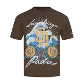 San Diego Padres Wave & Roses Tee -Mens