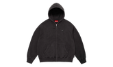 Small Box Zip Up Hooded Sweatshirt "SS26 - black" SU27349