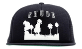 Thousand Palms Trucker Hat "Black / White" FW25HA010123028