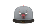 Chicago Bulls Championship 59FIFTY Fitted Hat "Grey" 70808387