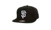 MLB Evergreen Black White Snapback Cap "San Francisco Giants - Black" HS8544 SFGBLCK