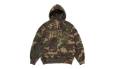 Cracked Raglan Zip Up Hooded Sweatshirt "SS26 - Woodland Camo" SU27507