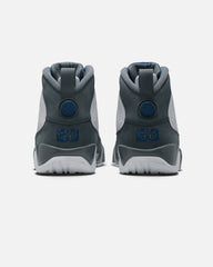 Air  9 Retro "Flint Grey" White/French Blue-Flint Grey