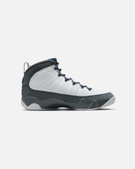 Air  9 Retro "Flint Grey" White/French Blue-Flint Grey