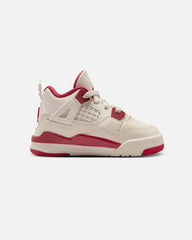Kids' Air 4 Retro "Pale Ivory and Tough Red" (GS) Pale Ivory