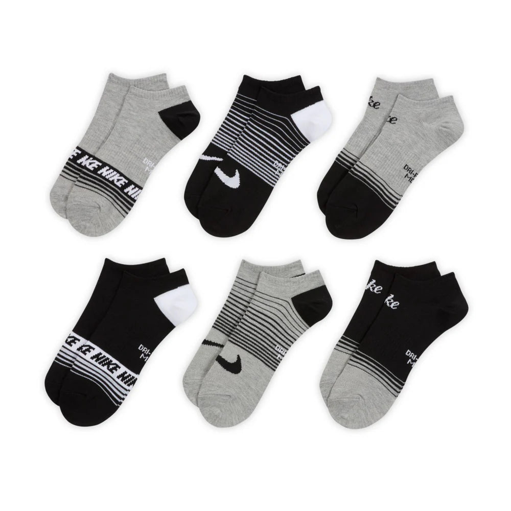 6 Pack Unisex Everyday Lightweight WGFX No Show