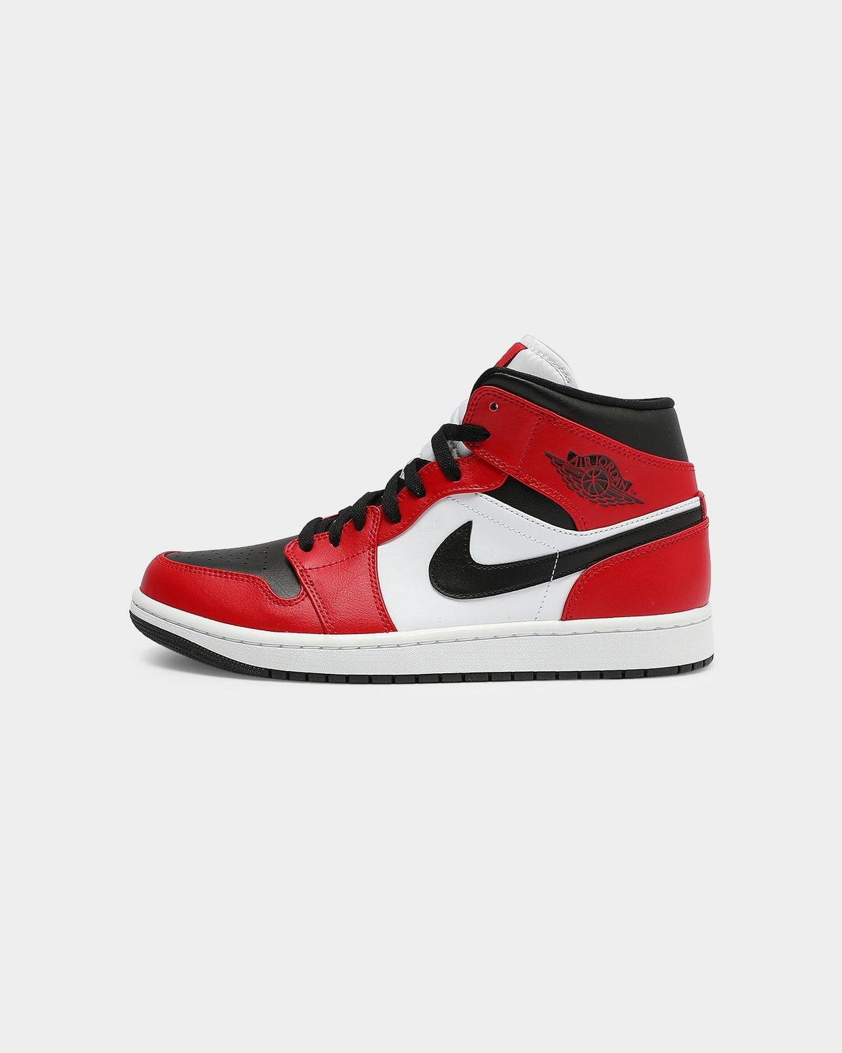 Men's Air  1 Mid ' Chicago Black Toe' Black/Black/Red