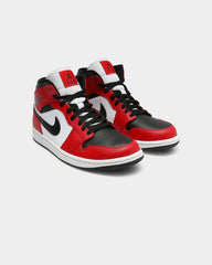 Men's Air  1 Mid ' Chicago Black Toe' Black/Black/Red