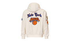 Lightweight Vegan Zip-Up Hooded Jacket "New York Knicks 1946" NBA 147WHTDE KNI