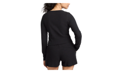 Sportswear Chill Rib Slim Full Zip Cardigan WMNS "Black / Black" FN3682 010