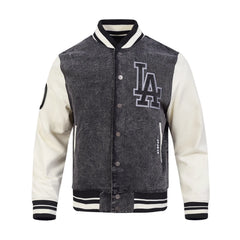 Los Angeles Dodgers Varsity Black Jacket -Mens