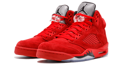 5 Retro "Red Suede" 136027 602