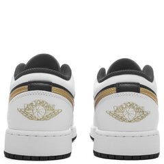 1 Low (GS) - White/Metallic Gold/Black