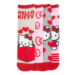 4 Pack Hello Kitty Mid Crew - Adult
