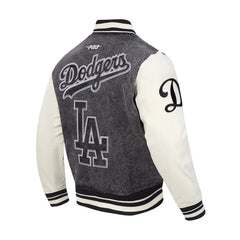 Los Angeles Dodgers Varsity Black Jacket -Mens