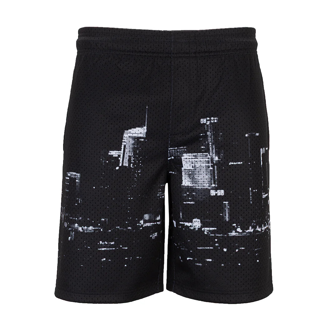 Printed Mesh Short Skyline - Mens