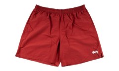 Basic Logo Water Short "Red" STUS432
