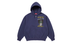 DSNY Zip Up Hooded Sweatshirt "SS26 - Washed Navy" SU27112