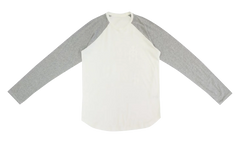 Cemetery Cross Straight Longsleeve T-Shirt "Grey / White" CHRM1187