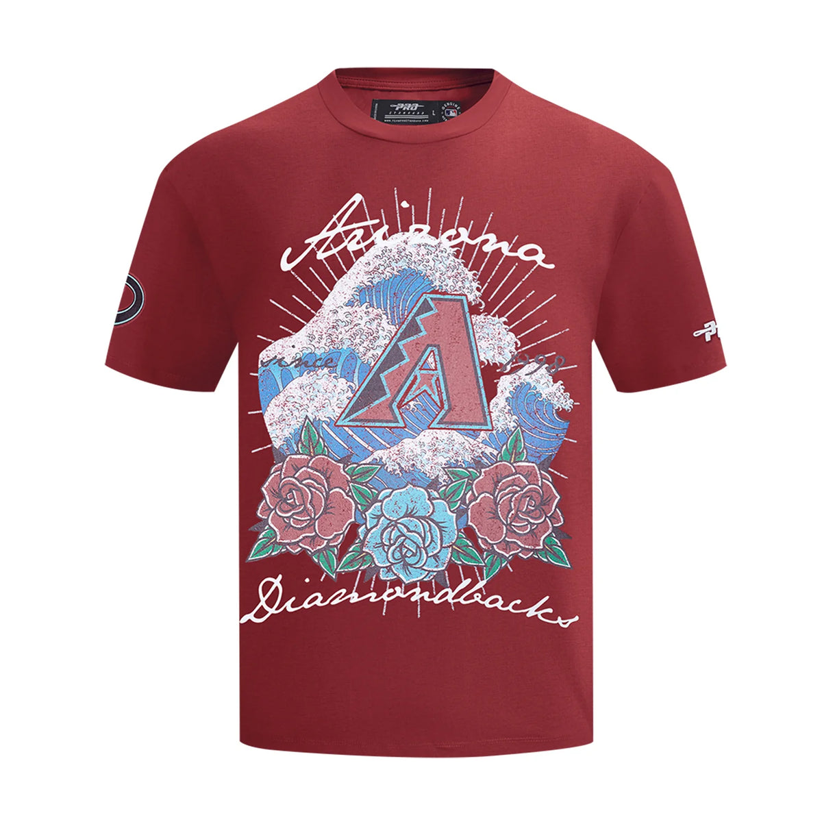 Arizona Diamondbacks Wave & Roses Tee -Mens