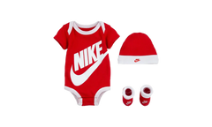 Baby Bodysuit, Hat and Booties 3-PC Box Set "University Red" LN0073 U10