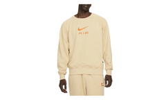 Sportswear Air French Terry Crew Sweatshirt "Sesame / Safety Orange" DV9829 252