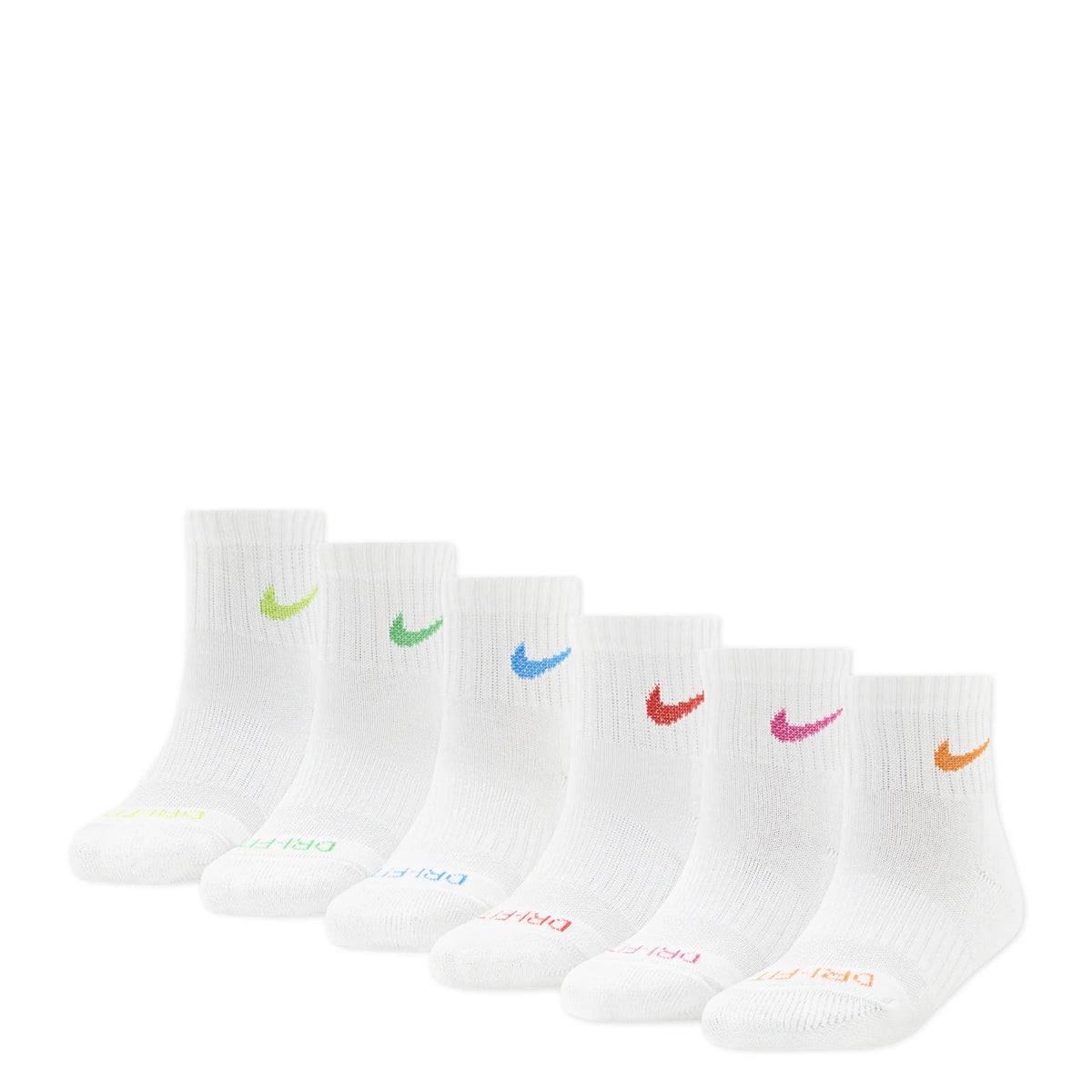 6 Pack X-Small Dri-Fit Performance Basic Quarter