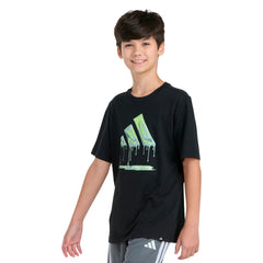 Chrome Drip Logo Tee - Youth