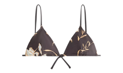 Lucia II Iris Floral Triangle Top WMNS "Dark Grey" KITH121